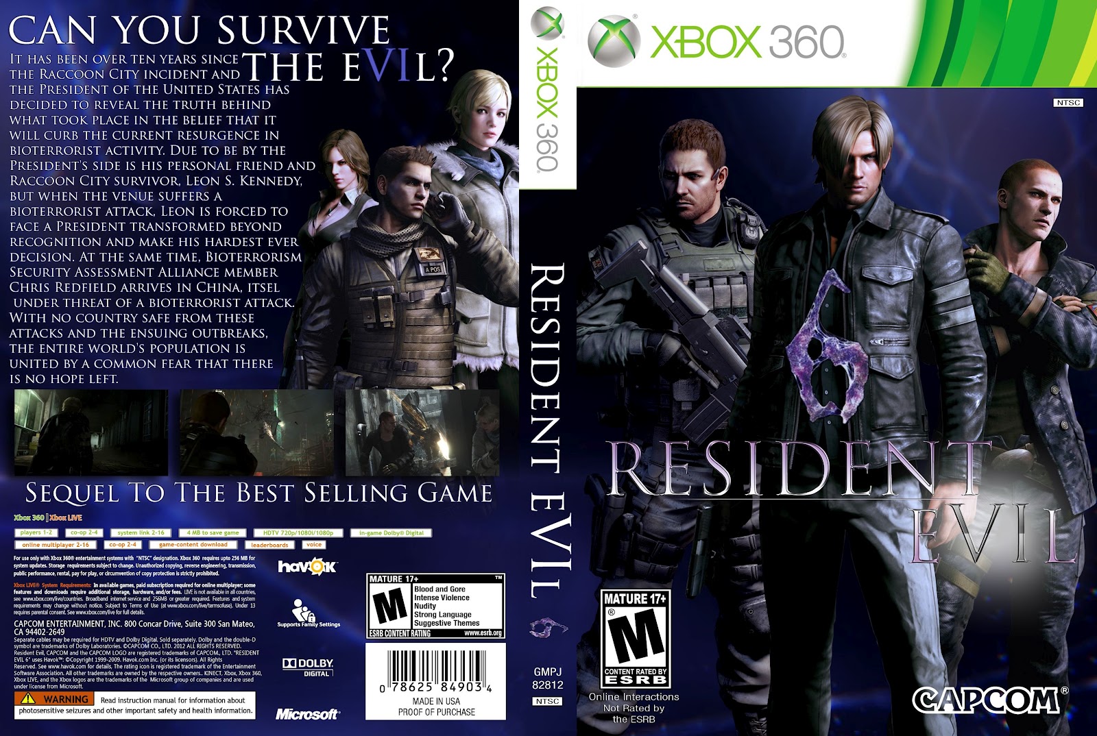 Resident Evil 6 ChronoZoom XBoxHistory